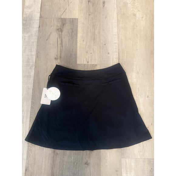 Tail White Label Skort Womens Medium Night Black 18" Pull On UPF 50 Golf Tennis - Picture 6 of 6